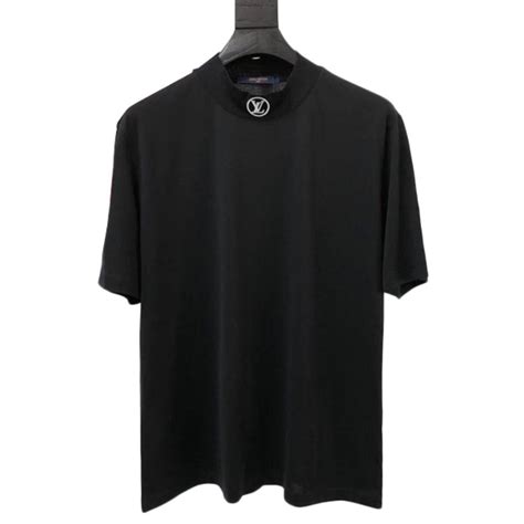 louis vuitton high neck short sleeve tee with logo|louis vuitton t shirt prices.